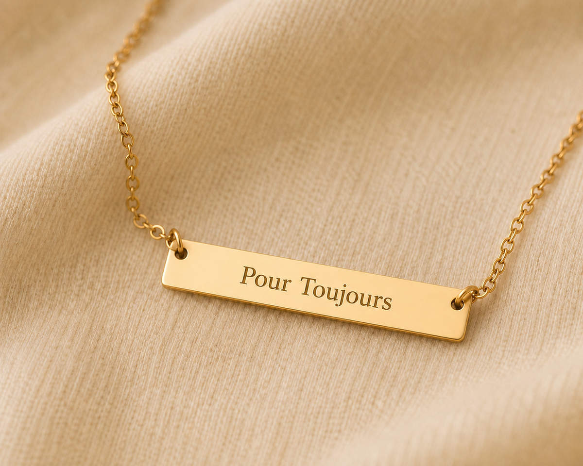 Collier Barrette Personnalisé