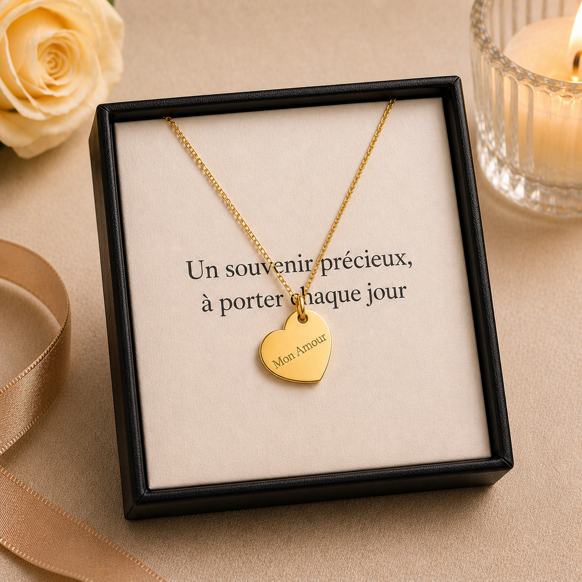 Collier Coeur Personnalisé