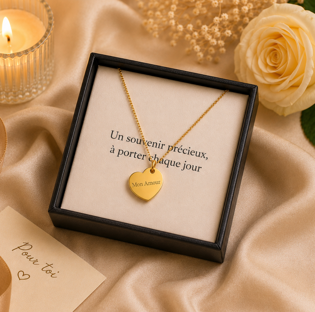 Collier Coeur Personnalisé